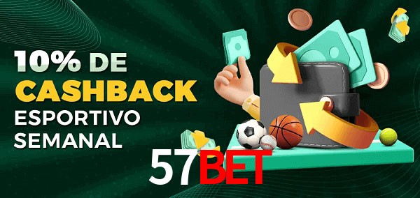 10% de bônus de cashback na 57Bet